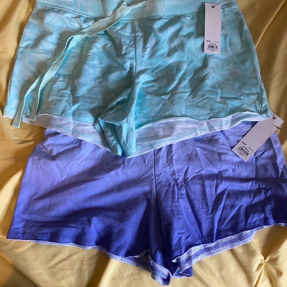 Sonoma Women's Blue and Purple Ombre Athletic Shorts